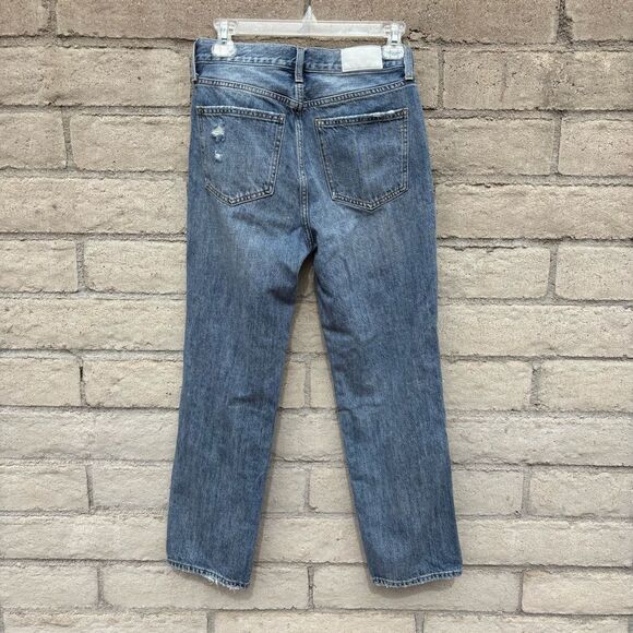 Pistola Charlie Exposed Button Fly Distressed Denim Jeans 26 - Picture 5 of 9